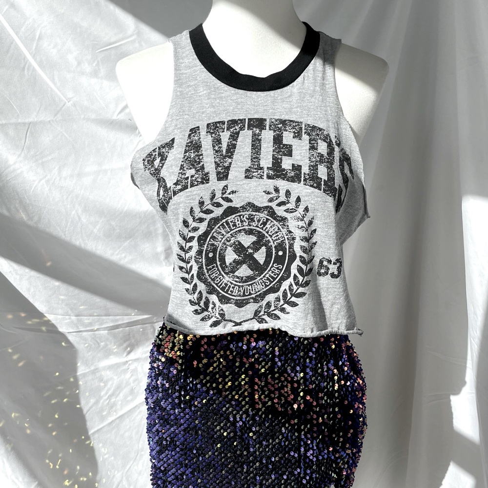 Custom X-men crop T S/M